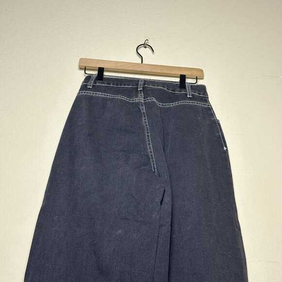 Y2K Shein Denim Jean Pant Women 27 Side Chains Punk Indie Rock Bootcut Flare - Picture 11 of 11
